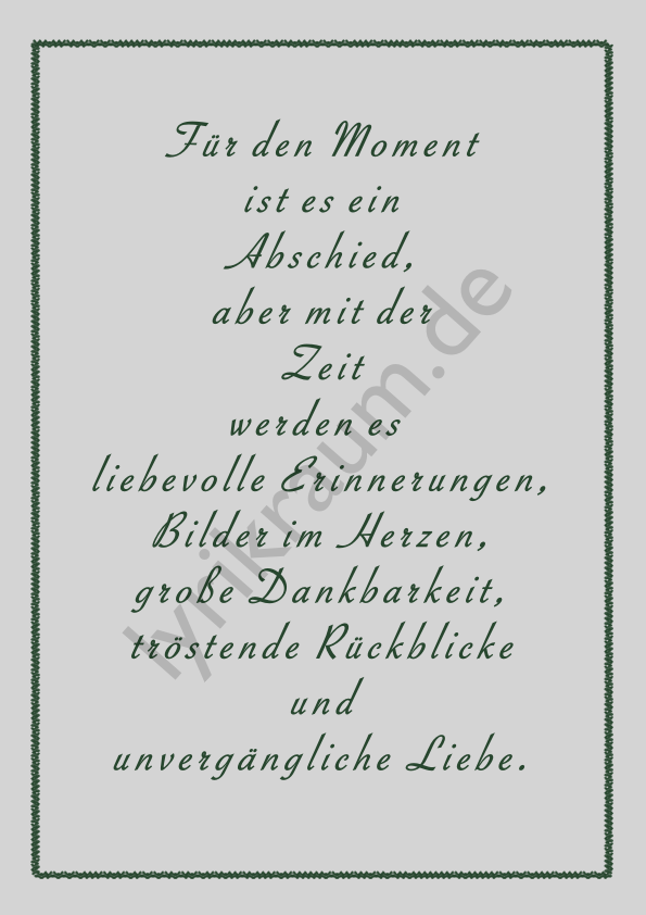 Für den Moment