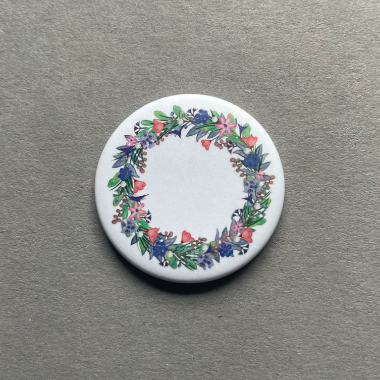 Blütenkranz, Magnetbutton