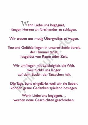 Wenn Liebe uns begegnet