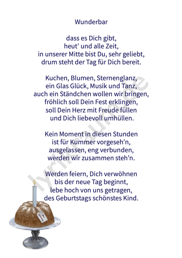 Wunderbar