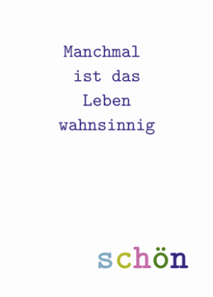 manchmal