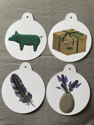 Geschenkanhänger rund groß