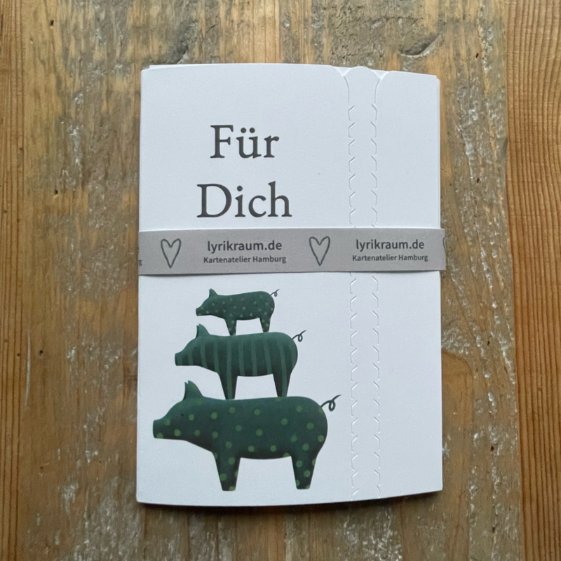 Gutschein, Geschenkumschlag mit Karte